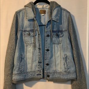 Hooded Jean jacket